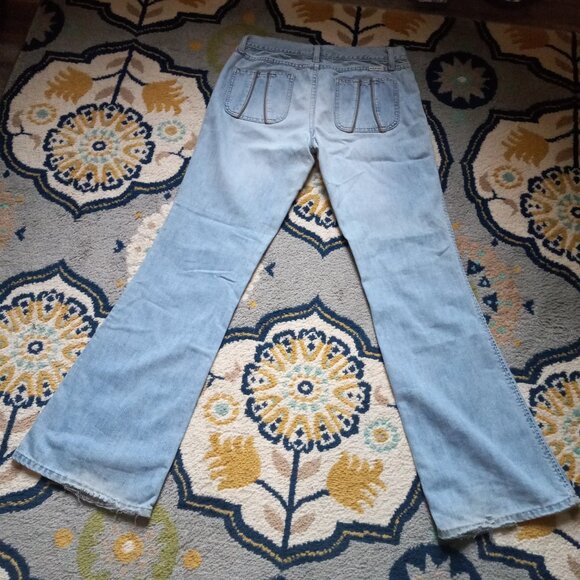American Eagle y2k Flare Jeans Size 6 - Picture 2 of 3